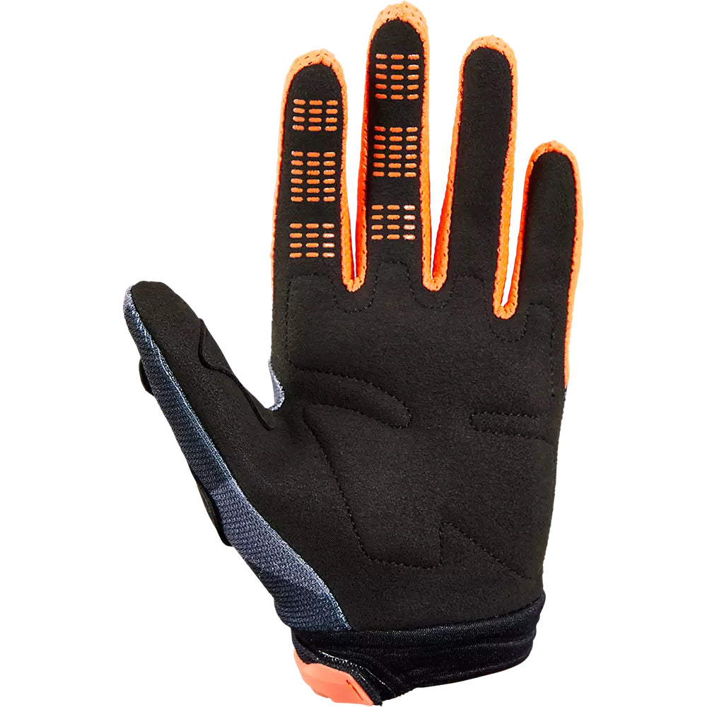 FOX Guantes Moto Niño 180 Bknr Camo Gris/Naranjo - Rideshop