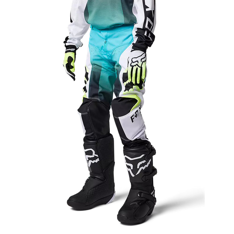 FOX Pantalon Moto Niño 180 Leed Celeste - Rideshop