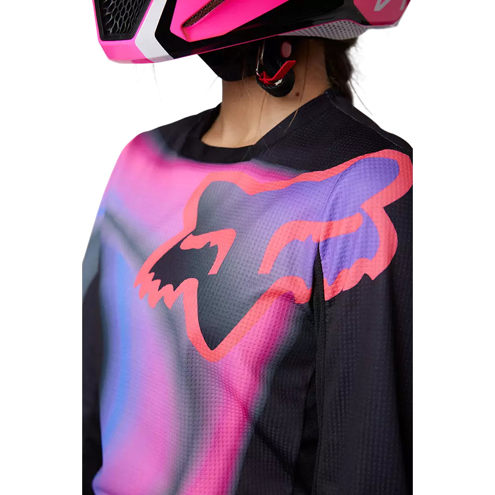 FOX Polera Moto Mujer 180 Toxsyk Negro/Rosado - Rideshop