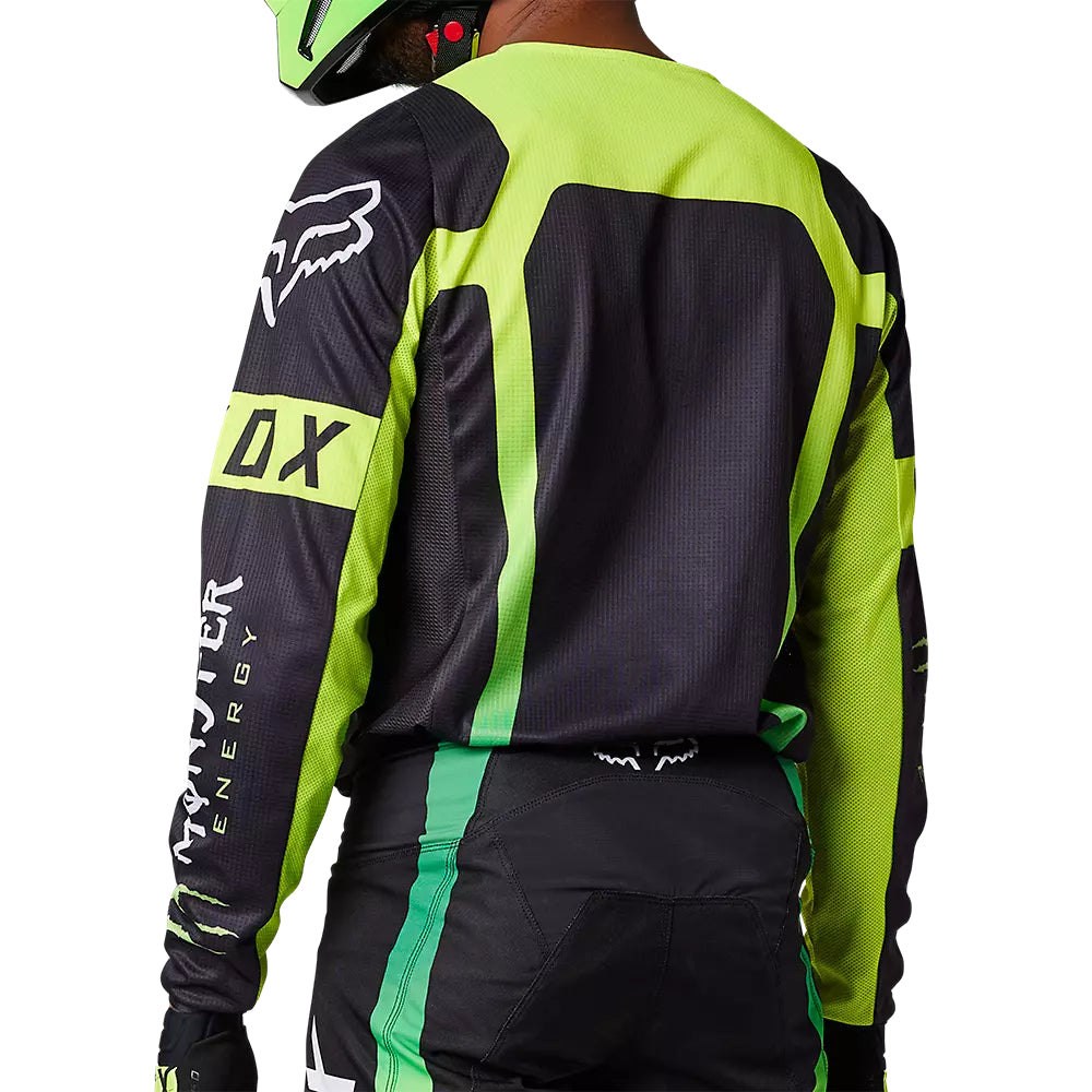 FOX Polera Moto 180 Monster Negro/Verde - Rideshop
