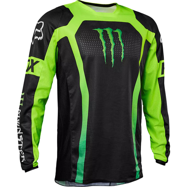 FOX Polera Moto 180 Monster Negro/Verde - Rideshop