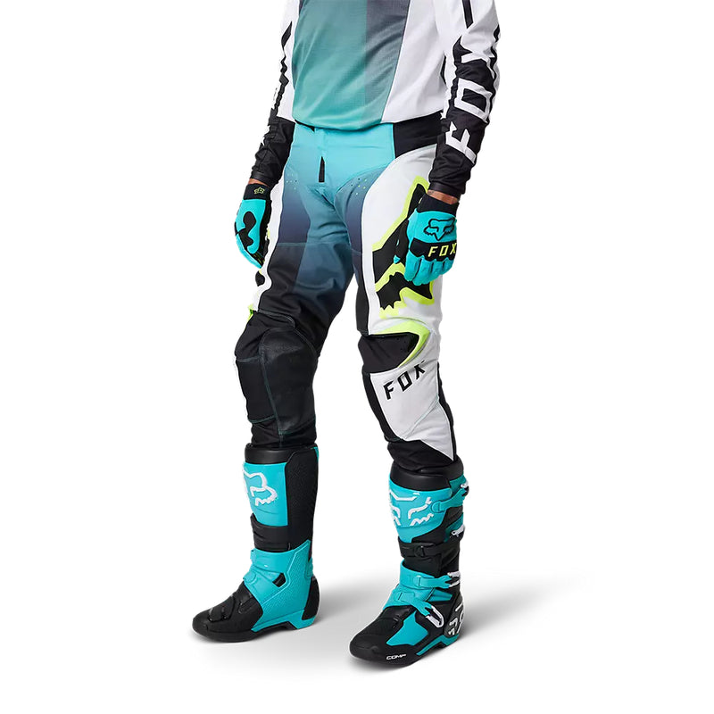 FOX Pantalon Moto 180 Leed Celeste/Blanco - Rideshop