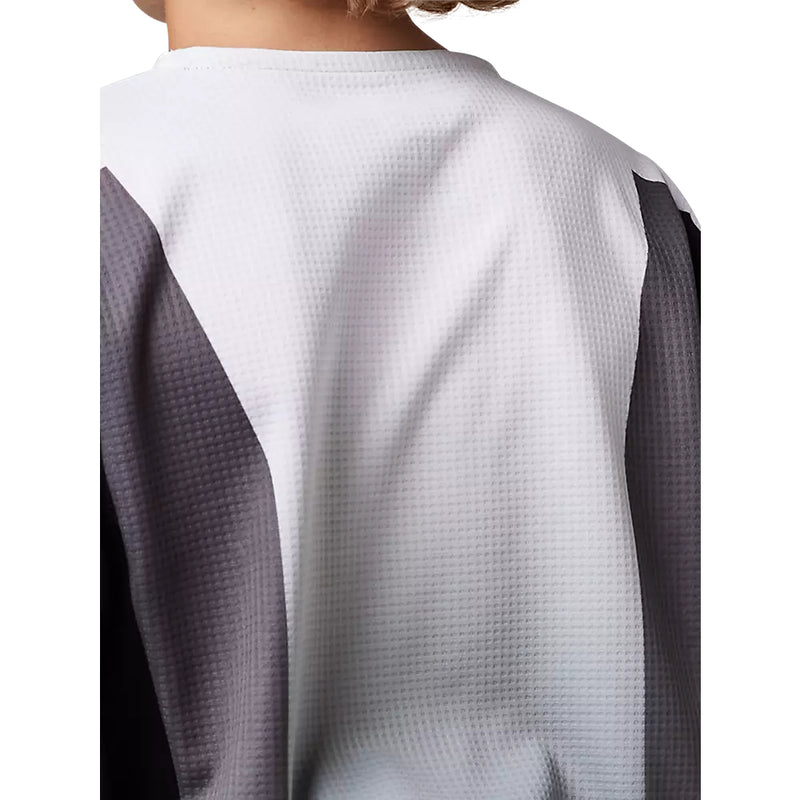 FOX Polera Moto Niño 180 Leed Negro/Blanco - Rideshop