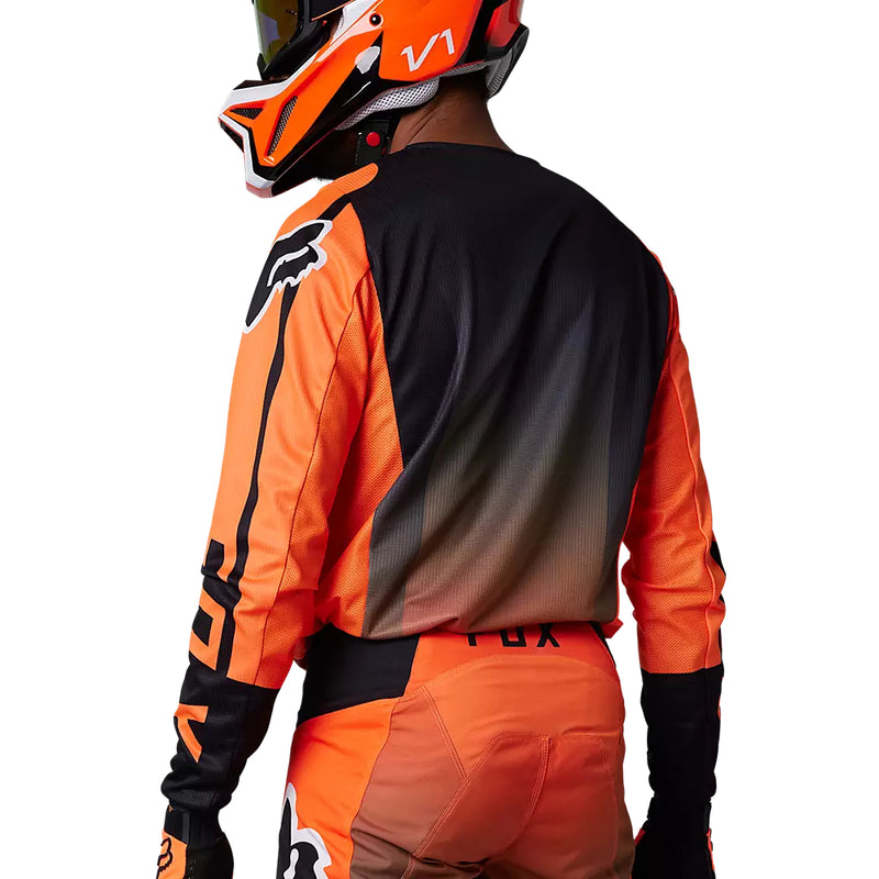 FOX Polera Moto 180 Leed Naranjo/Negro - Rideshop