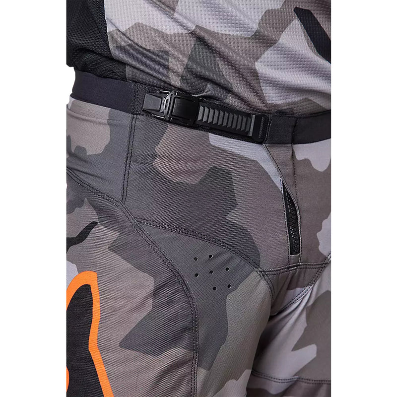 FOX Pantalon Moto 180 BKNR Camo Gris/Naranjo - Rideshop