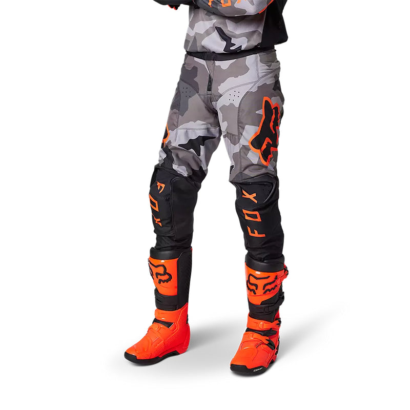 FOX Pantalon Moto 180 BKNR Camo Gris/Naranjo - Rideshop