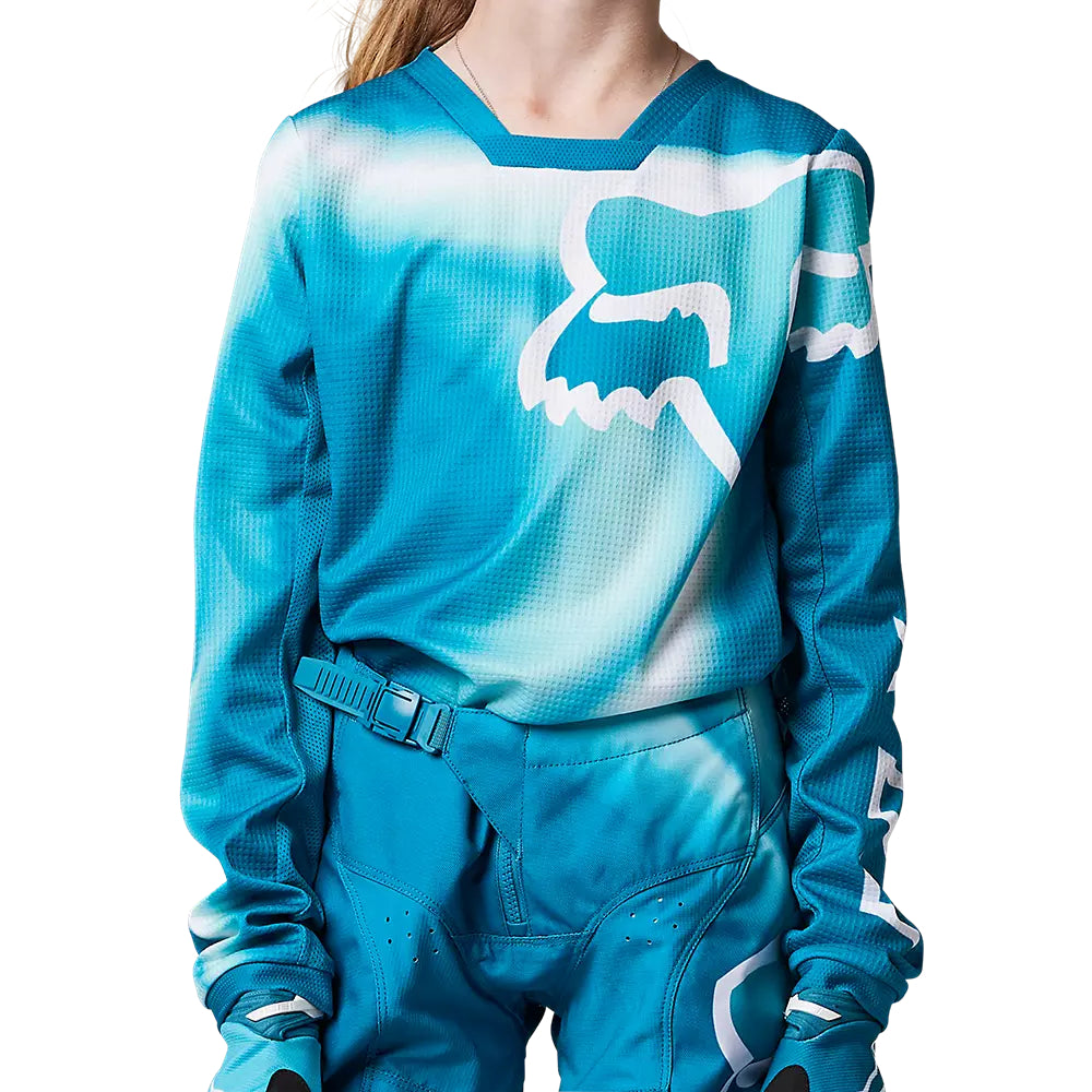 FOX Polera Moto Niña 180 Toxsyk Celeste - Rideshop