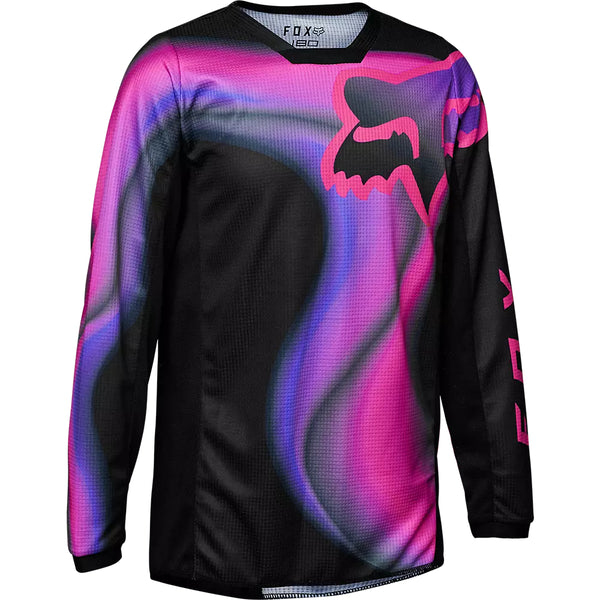 FOX Polera Moto Niña 180 Toxsyk Negro/Rosado - Rideshop