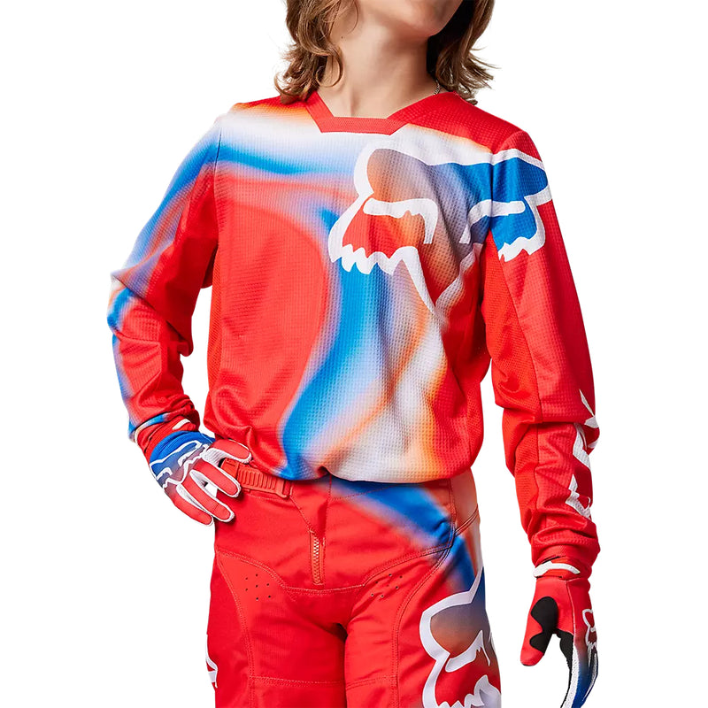 FOX Polera Moto Niño 180 Toxsyk Rojo - Rideshop