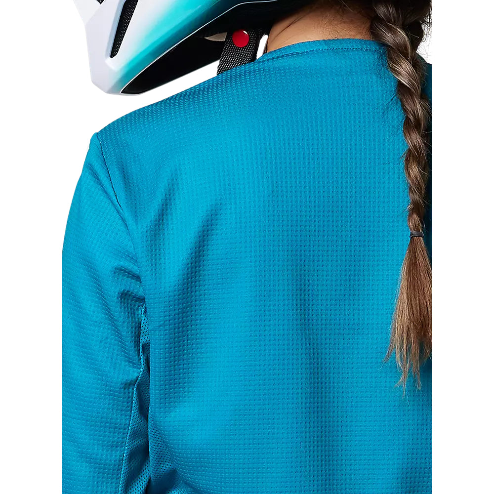 FOX Polera Moto Mujer 180 Toxsyk Celeste - Rideshop