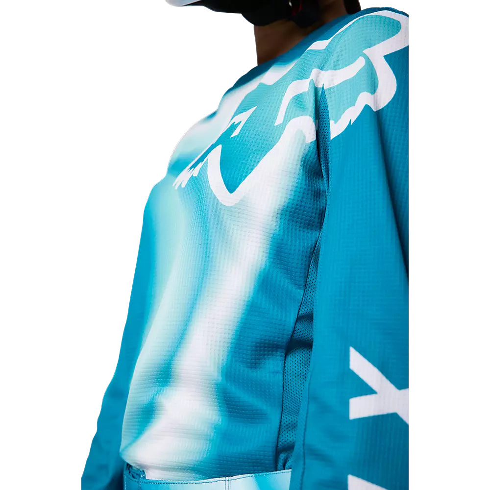 FOX Polera Moto Mujer 180 Toxsyk Celeste - Rideshop