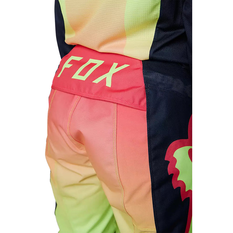 FOX Pantalon Moto Mujer 180 Leed Rosado/Amarillo - Rideshop