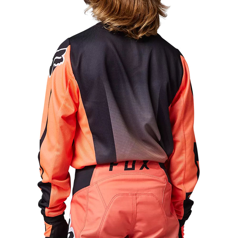 FOX Polera Moto Niño 180 Leed Naranjo/Negro - Rideshop