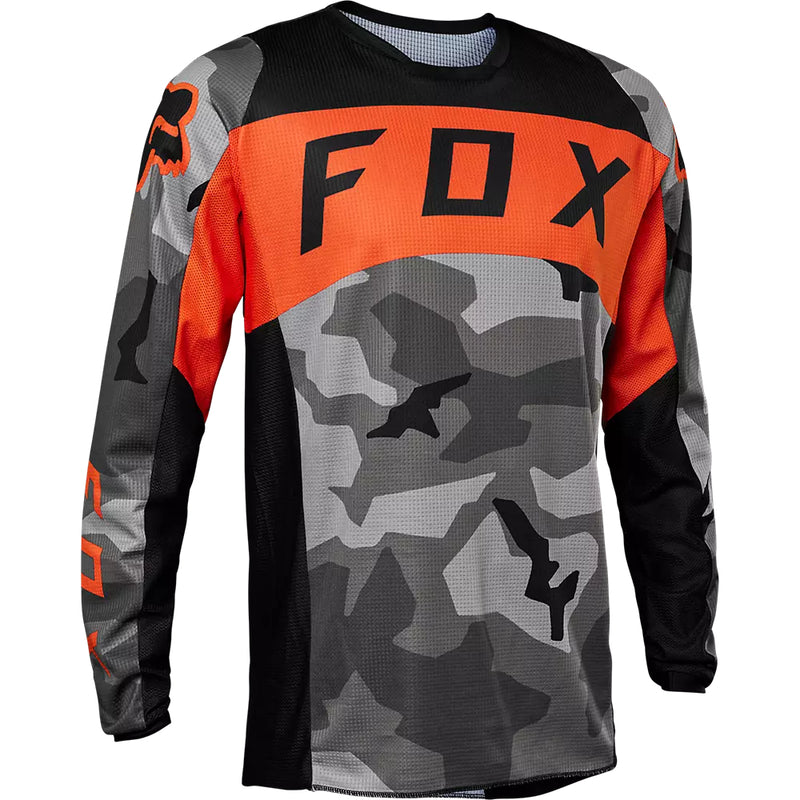 FOX Polera Moto 180 BKNR Camo Gris/Naranjo - Rideshop