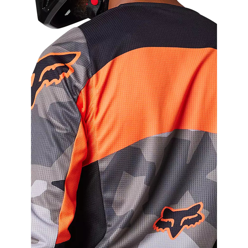 FOX Polera Moto 180 BKNR Camo Gris/Naranjo - Rideshop