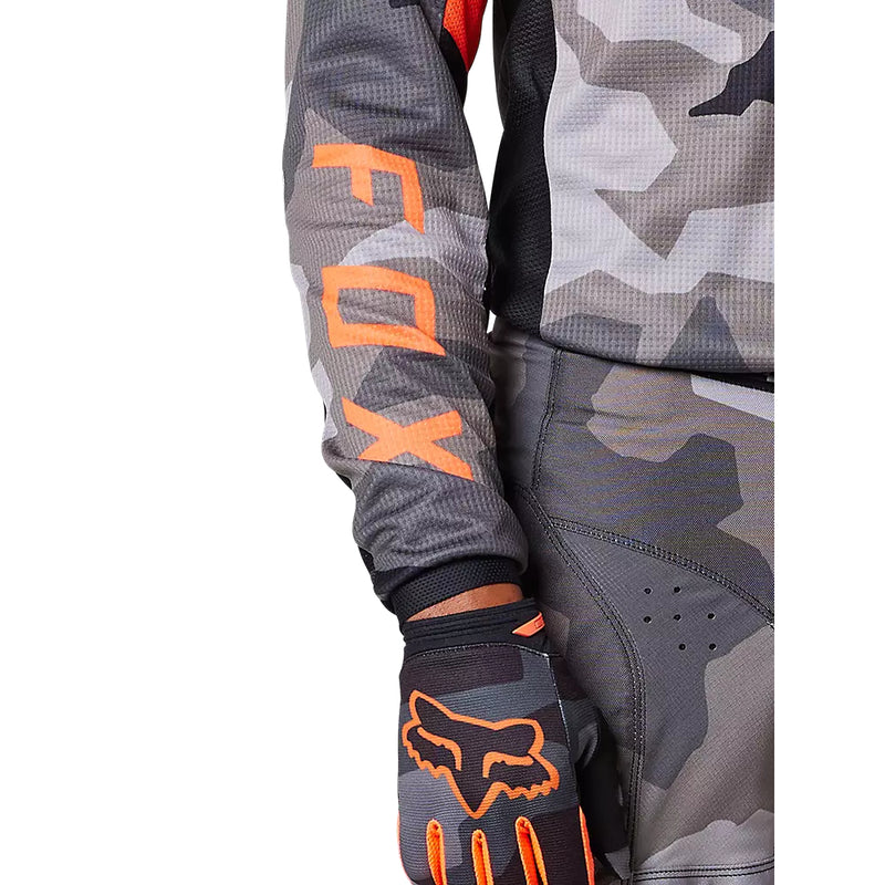 FOX Polera Moto 180 BKNR Camo Gris/Naranjo - Rideshop