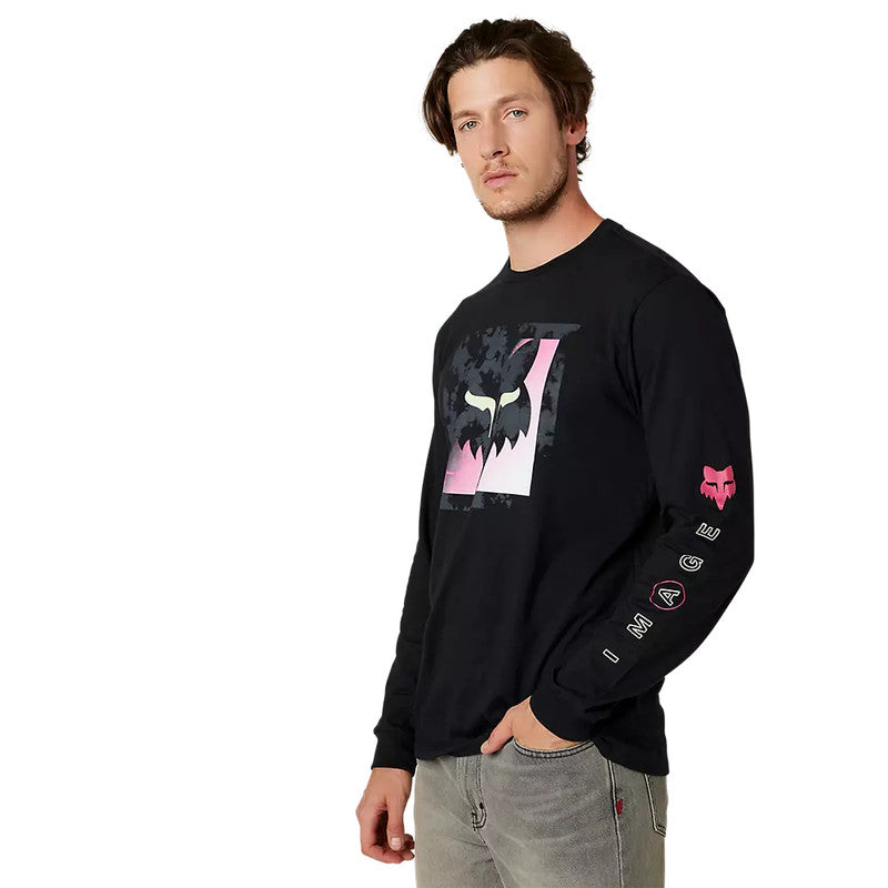 FOX Polera Lifestyle Manga Larga Detonate Negro - Rideshop