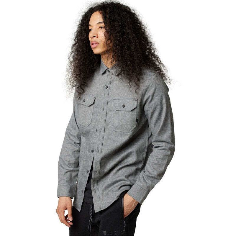 FOX Camisa Lifestyle Assembly Line Gris - Rideshop