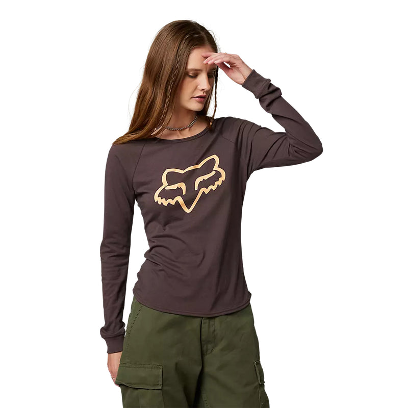 FOX Polera Lifestyle Manga Larga Boundary Morado Mujer - Rideshop