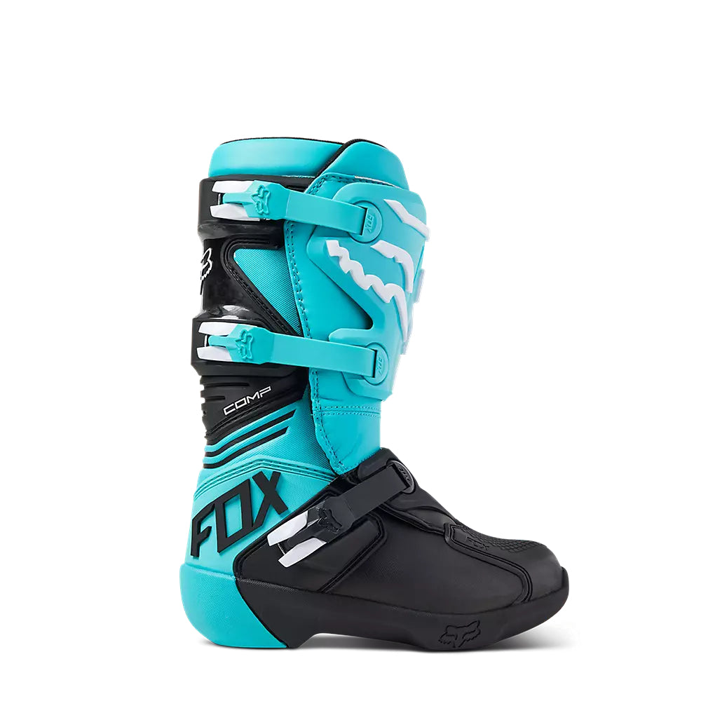 FOX Botas Moto Niño Comp Celeste - Rideshop