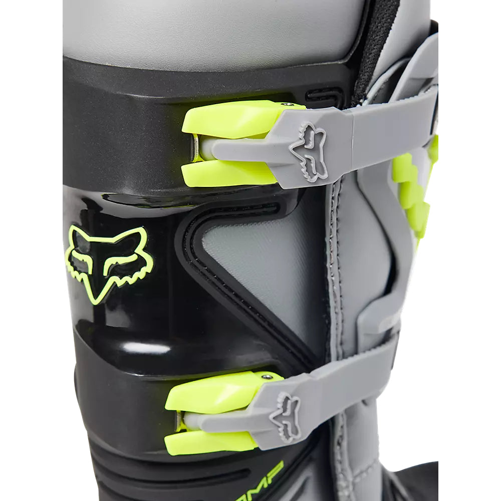 FOX Botas Moto Niño Comp Gris - Rideshop