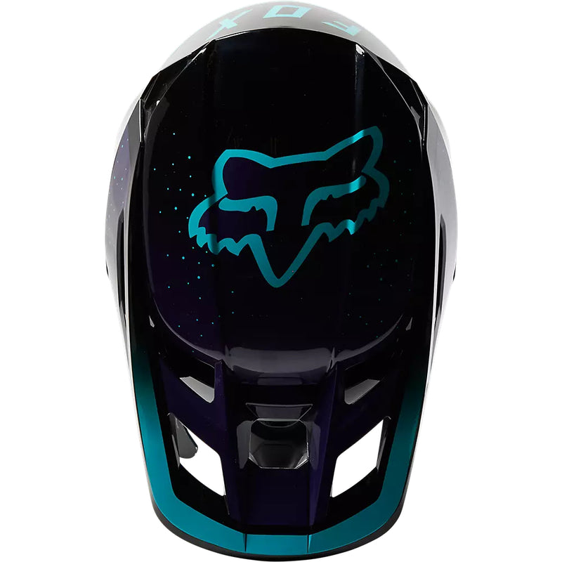 FOX Casco Moto V2 Vizen Negro/Morado - Rideshop