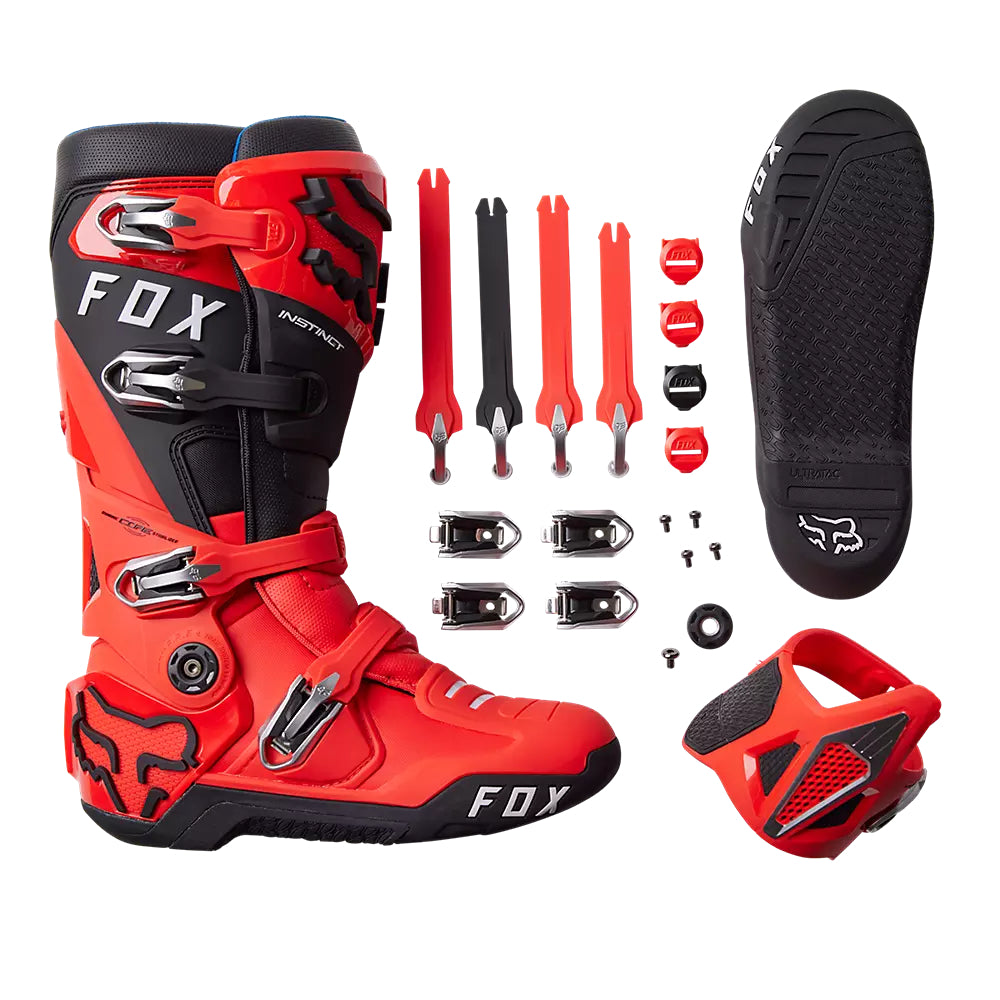 FOX Botas Moto Instinct Rojo - Rideshop