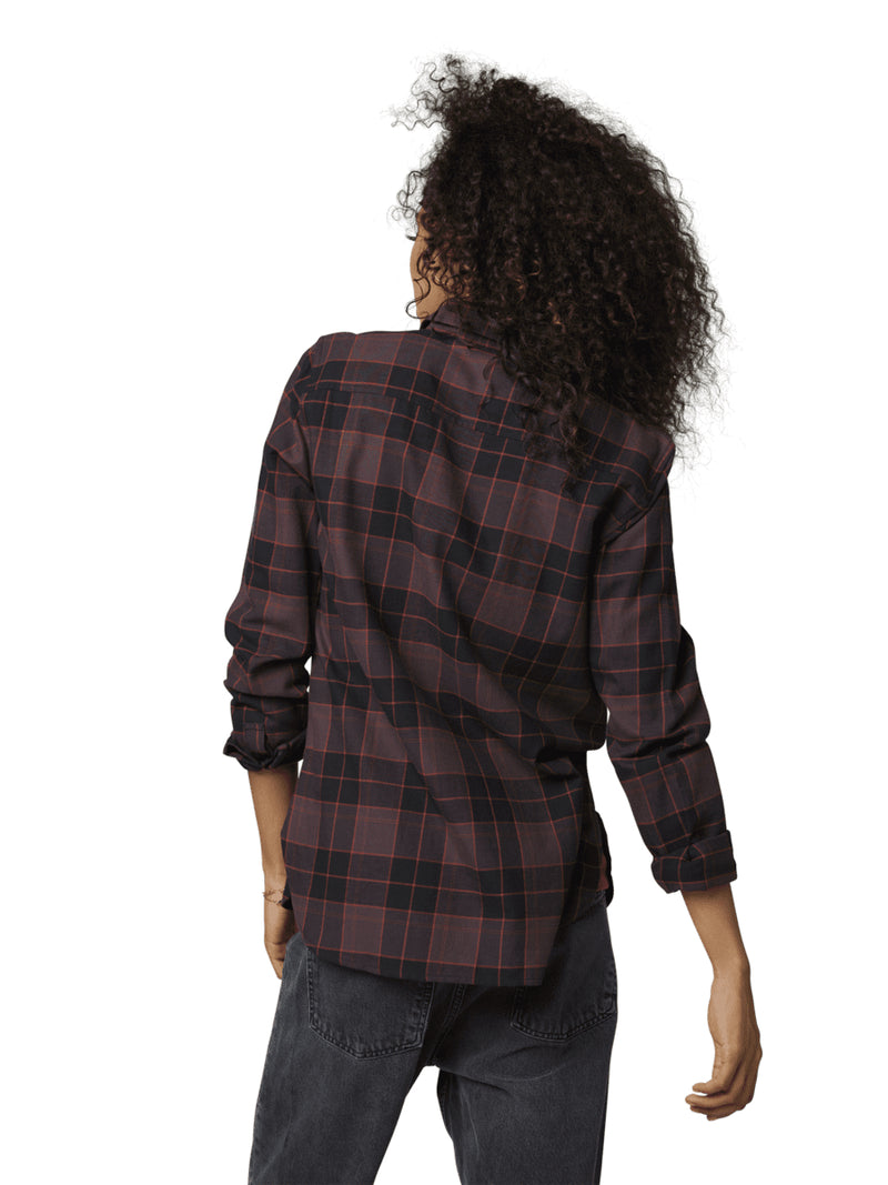 Camisa Lifestyle Mujer Pines Morado Fox - Rideshop