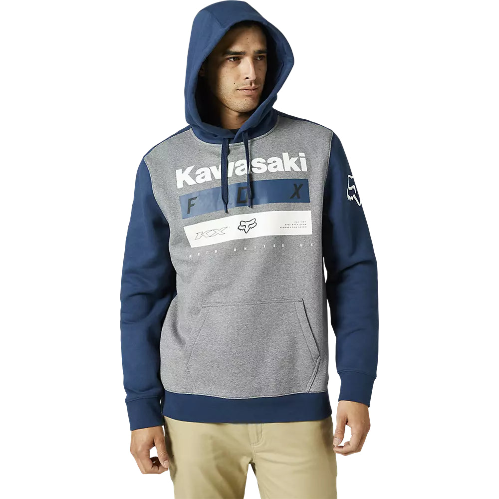 FOX Poleron Lifestyle Kawasaki Azul/Gris - Rideshop