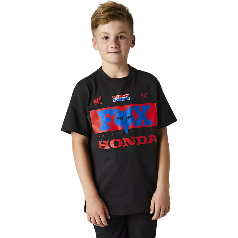 FOX Polera Niño Lifestyle Honda Negro - Rideshop