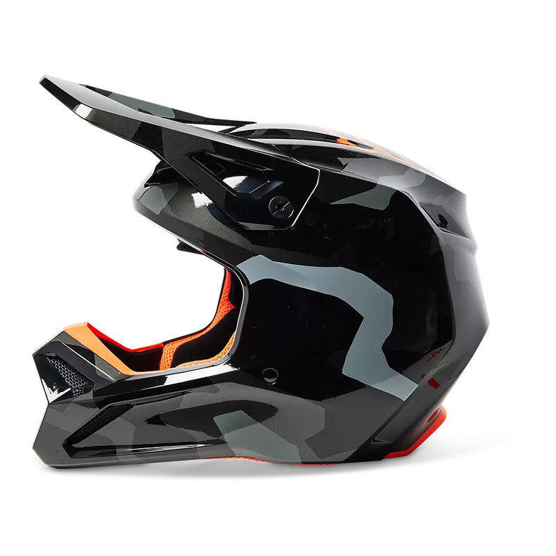 FOX Casco Moto Niño V1 Bnkr Camo Negro - Rideshop