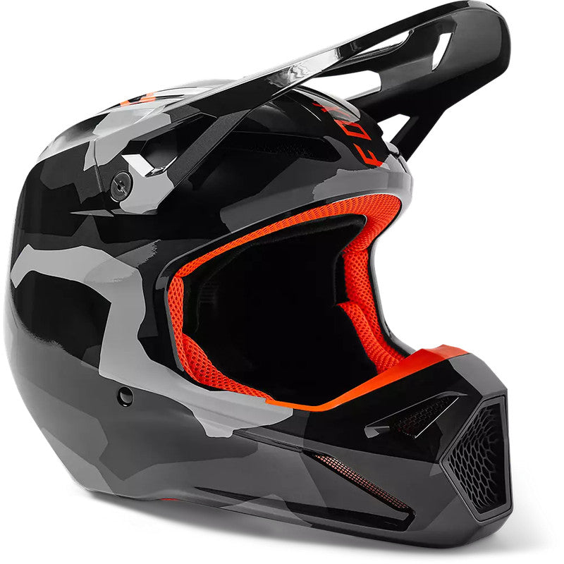 FOX Casco Moto Niño V1 Bnkr Camo Negro - Rideshop