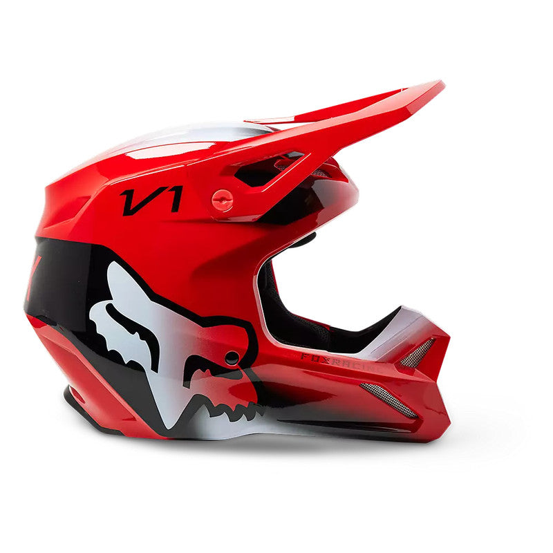 Casco Moto V1 Toxsyk Rojo/Negro Fox - Rideshop