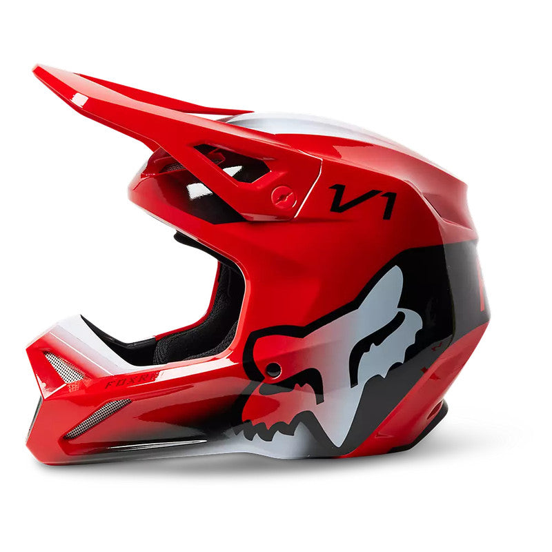 Casco Moto V1 Toxsyk Rojo/Negro Fox - Rideshop