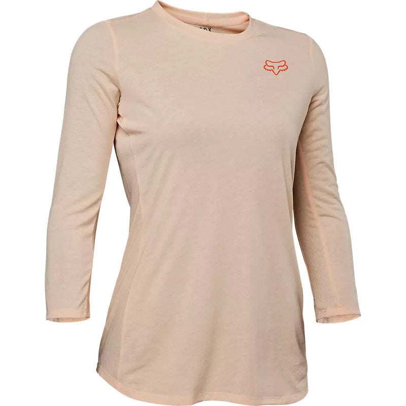 FOX Polera Bicicleta Mujer Ranger Drirelease® 3/4 Rosado Claro - Rideshop