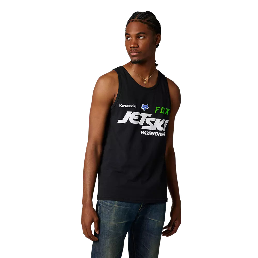 FOX Polera Lifestyle Kawasaki Tank Negro - Rideshop
