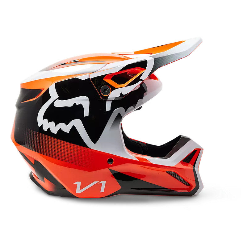 FOX Casco Moto Niño V1 Leed Naranjo - Rideshop