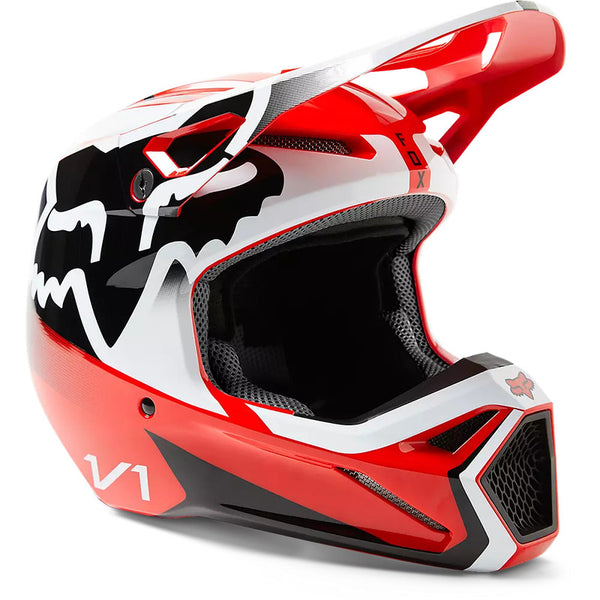 FOX Casco Moto V1 Leed Rojo - Rideshop