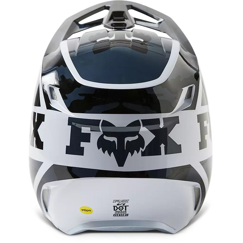 Casco Moto V1 Nuklr Negro/Blanco Fox - Rideshop