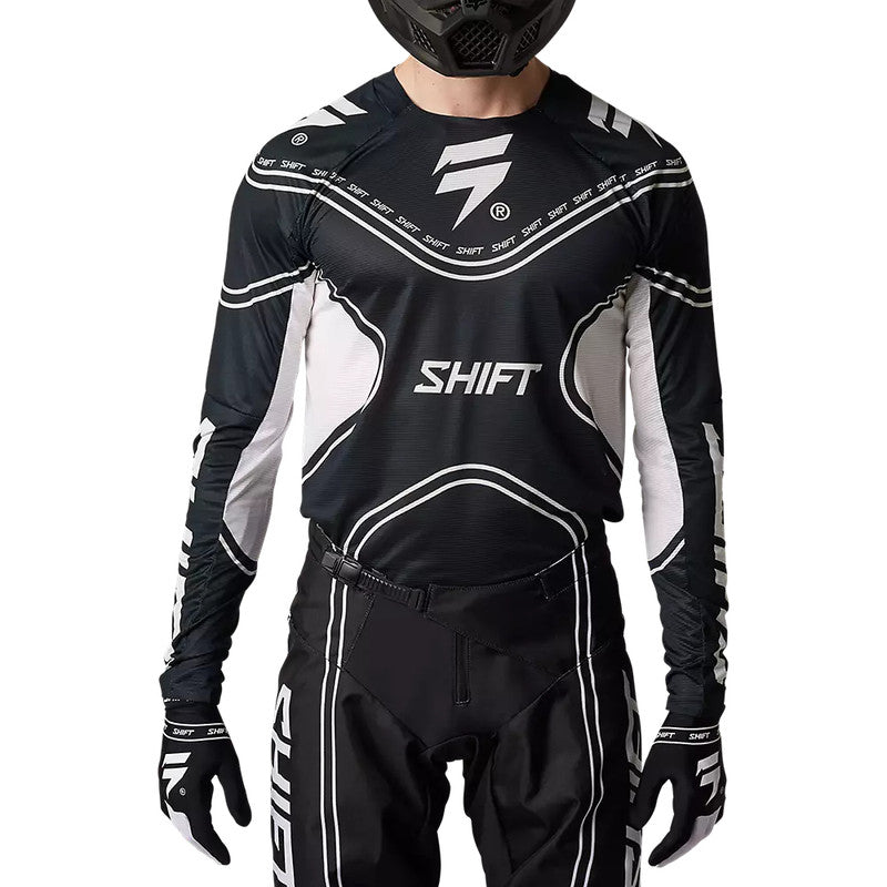 Polera Moto Black Label Qwik Negro Shift - Rideshop