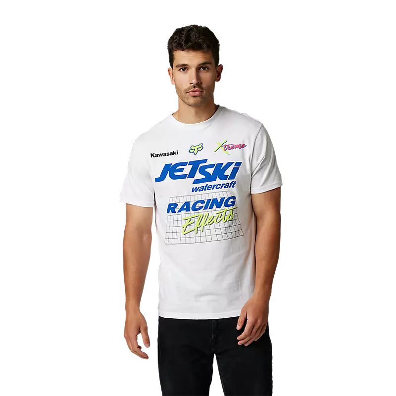 FOX Polera Lifestyle Kawasaki Wet 'N' Wild Blanco - Rideshop