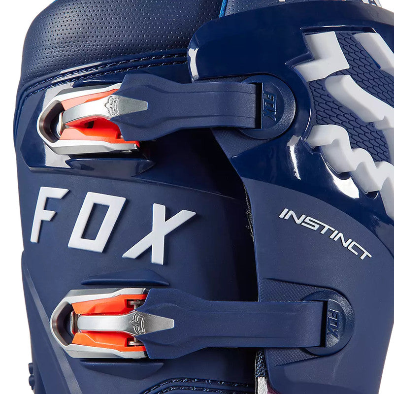 FOX Botas Moto Instinct Ryvr Edicion Limitada Blanco/Azul/Rosado - Rideshop