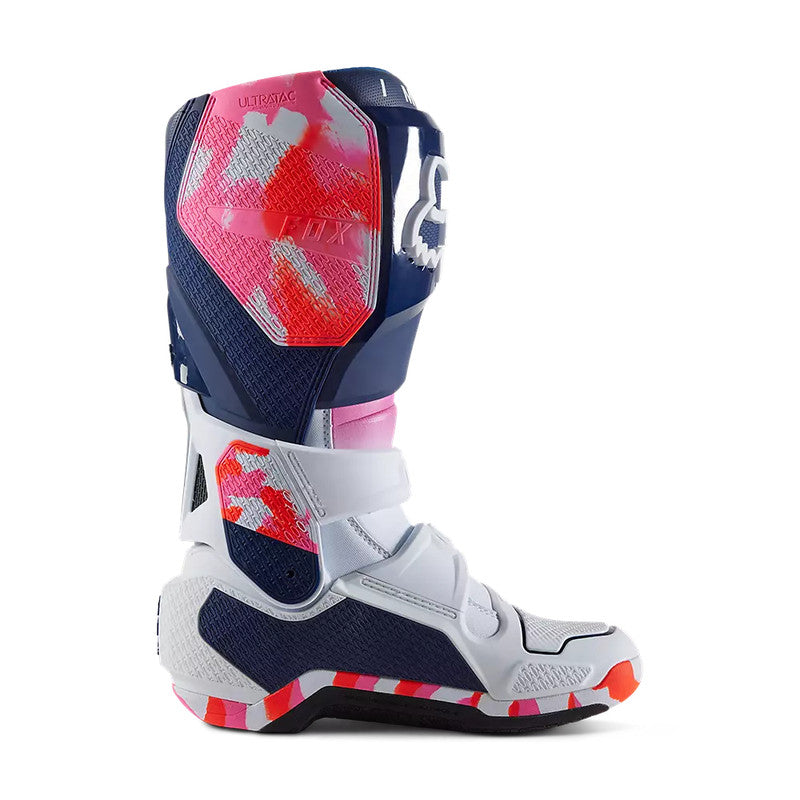 FOX Botas Moto Instinct Ryvr Edicion Limitada Blanco/Azul/Rosado - Rideshop