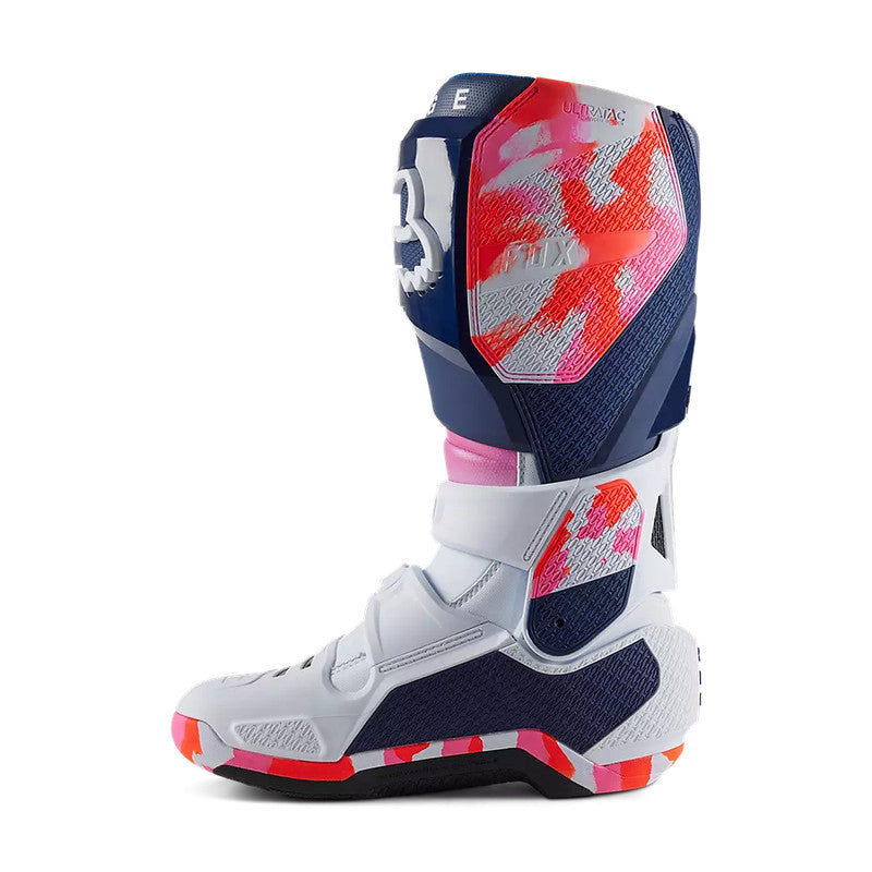 FOX Botas Moto Instinct Ryvr Edicion Limitada Blanco/Azul/Rosado - Rideshop