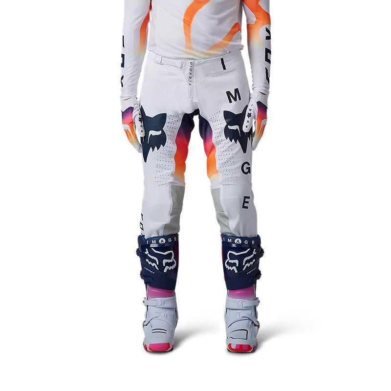 FOX Pantalon Moto Flexair Ryvr Edicion Limitada Blanco/Azul/Rosado - Rideshop