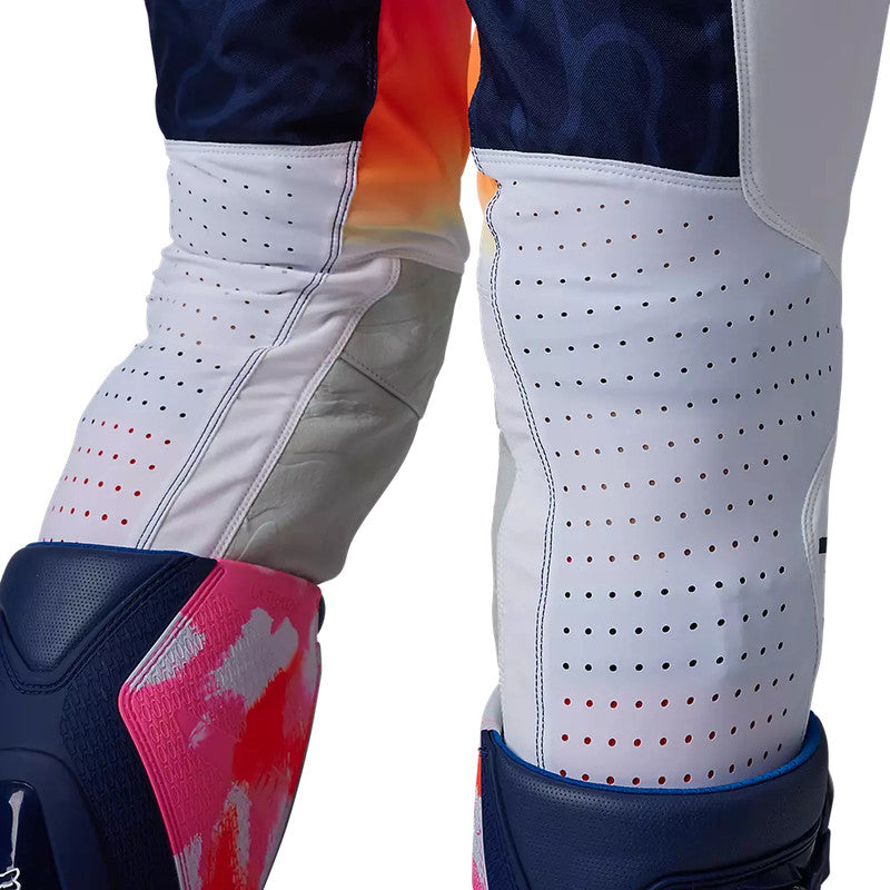 FOX Pantalon Moto Flexair Ryvr Edicion Limitada Blanco/Azul/Rosado - Rideshop