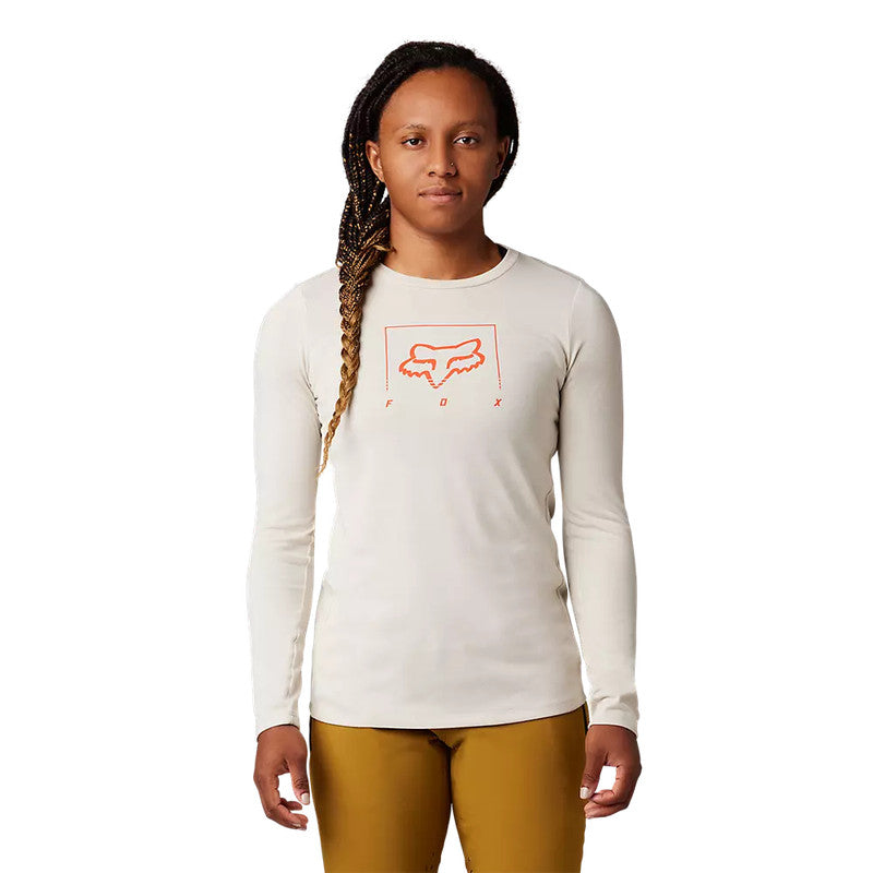 FOX Polera Bicicleta Mujer Manga Larga Ranger Drirelease® Blanco - Rideshop