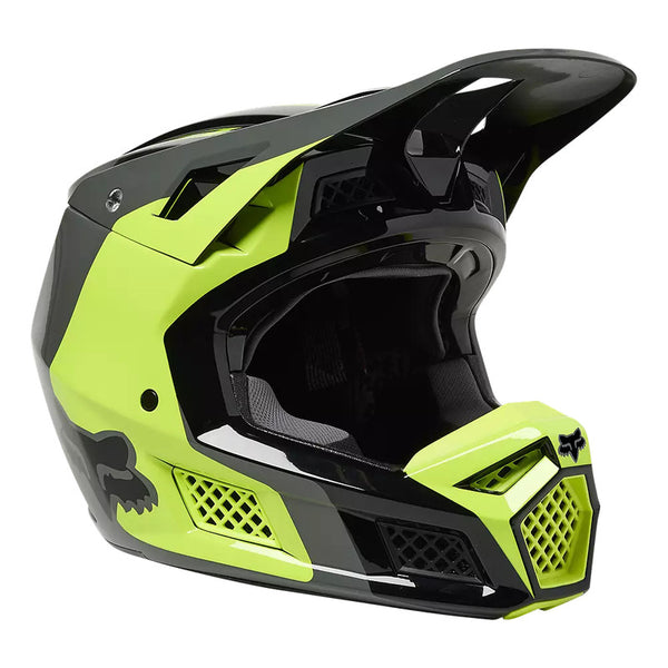 Casco Moto V3 RS Efekt Amarillo/Negro Fox - Rideshop