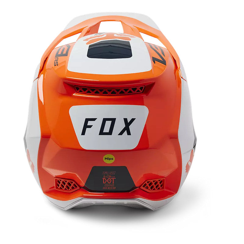 Casco Moto V3 RS Efekt Naranjo/Blanco/Azul Fox - Rideshop