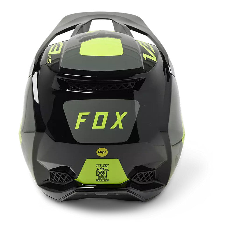 Casco Moto V3 RS Efekt Amarillo/Negro Fox - Rideshop